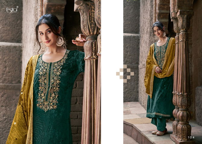 Naqush By Esta Silk Velvet Designer Wedding Salwar Suits Wholesale Shop In Surat